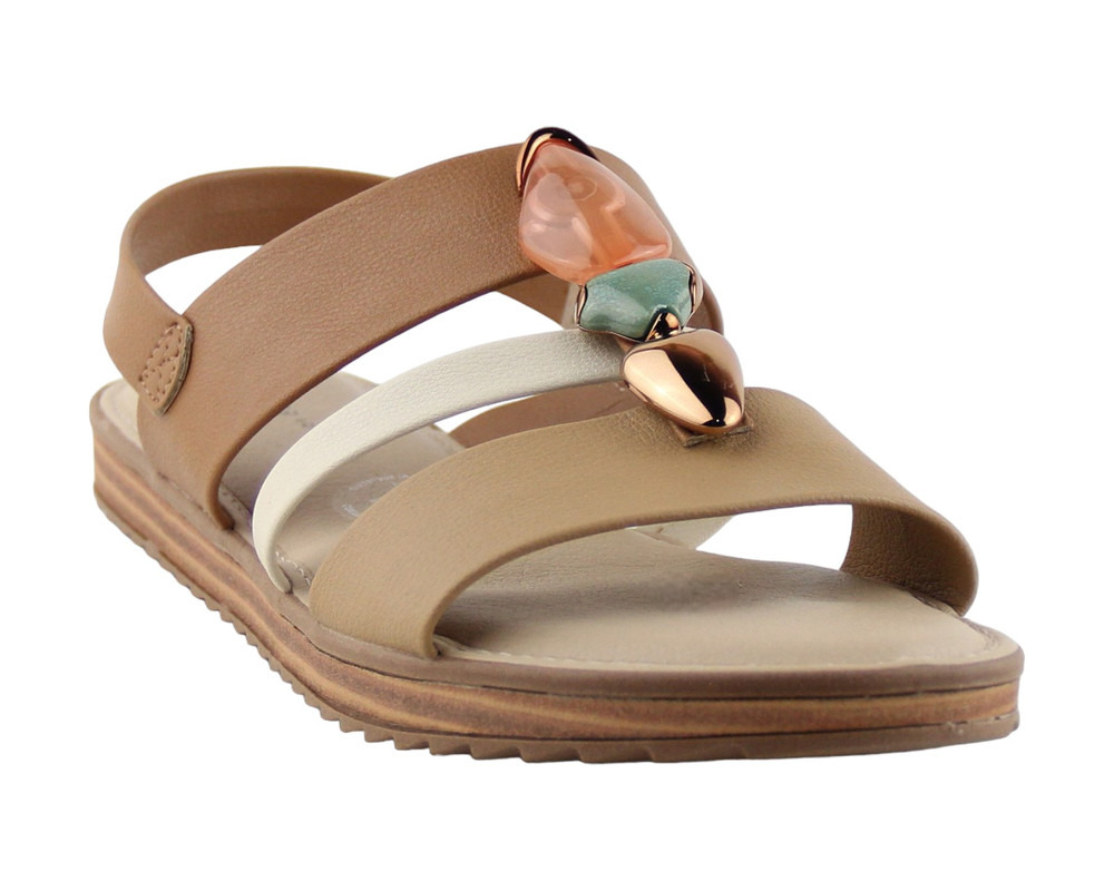 Sandalia Para Mujer Lob Footwear Napa Floather Café 86804725