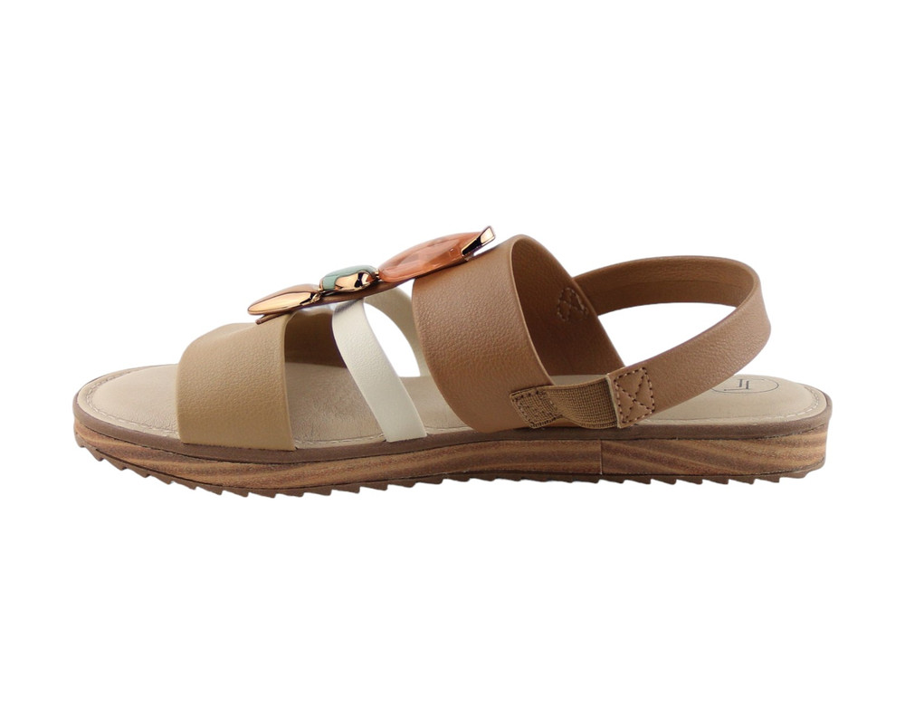 Foto 6 pulgar | Sandalia Para Mujer Lob Footwear Napa Floather Café 86804725