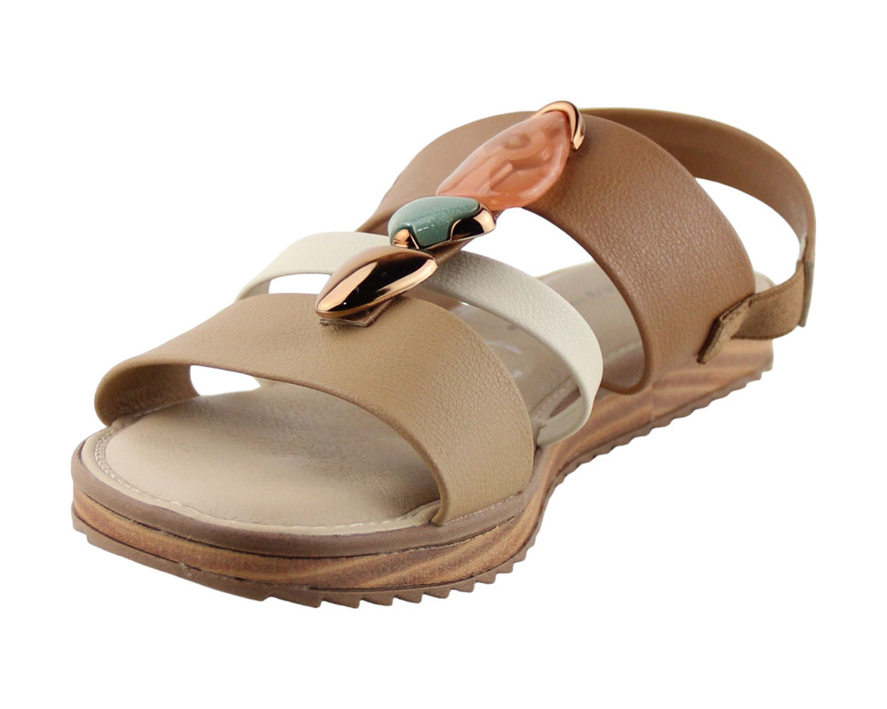 Foto 7 pulgar | Sandalia Para Mujer Lob Footwear Napa Floather Café 86804725