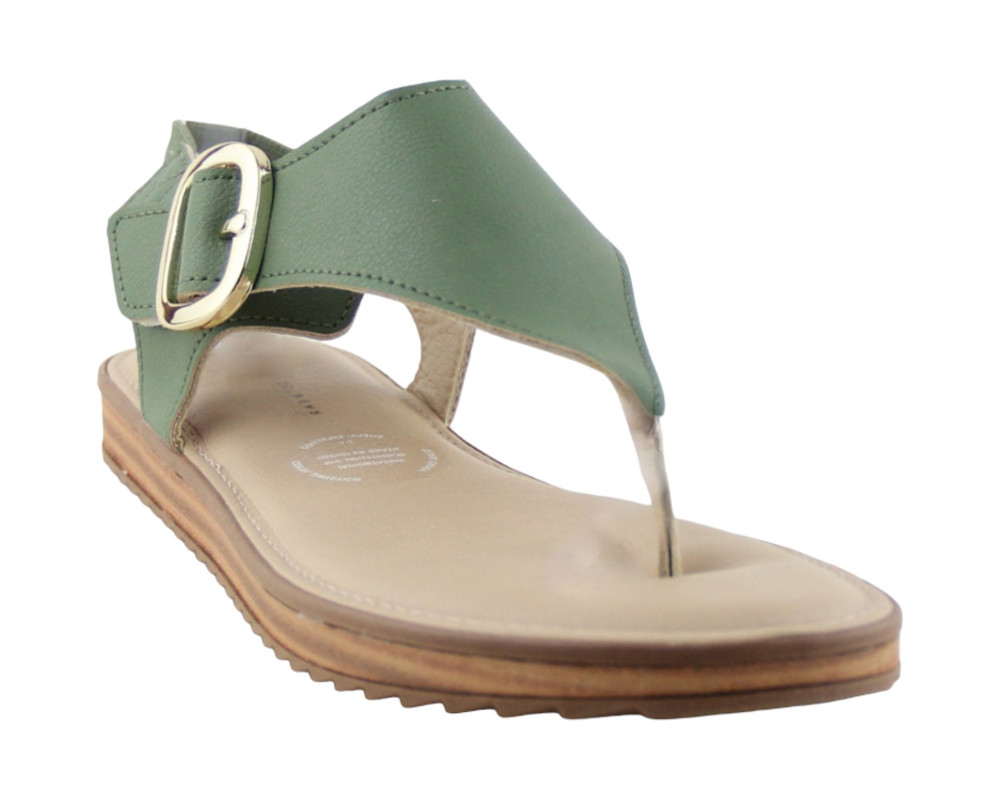 Sandalia Para Mujer Lob Footwear Napa Floather Verde 86804724