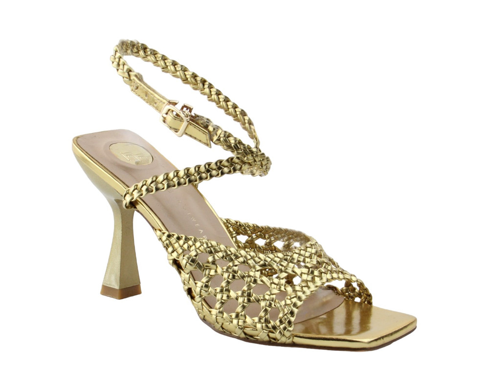 Foto 2 pulgar | Sandalia Para Mujer Lob Footwear Pu Oro 92904097