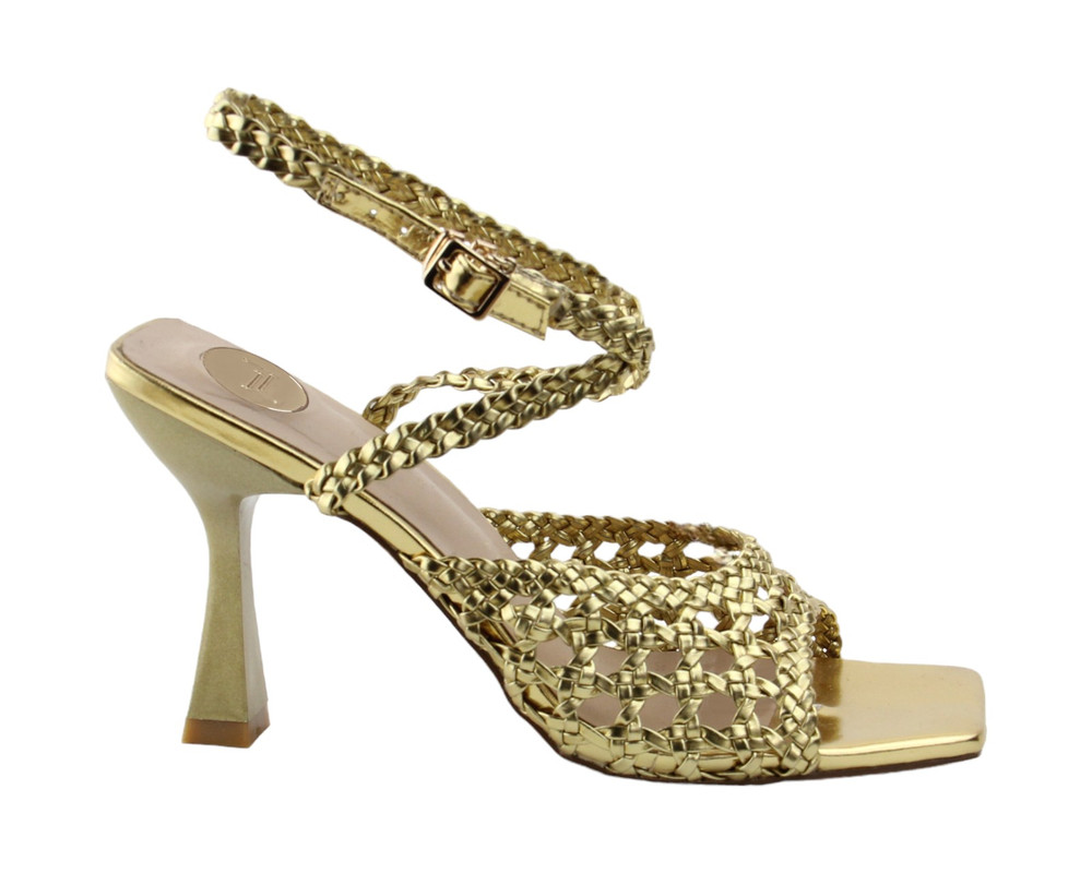 Foto 3 pulgar | Sandalia Para Mujer Lob Footwear Pu Oro 92904097