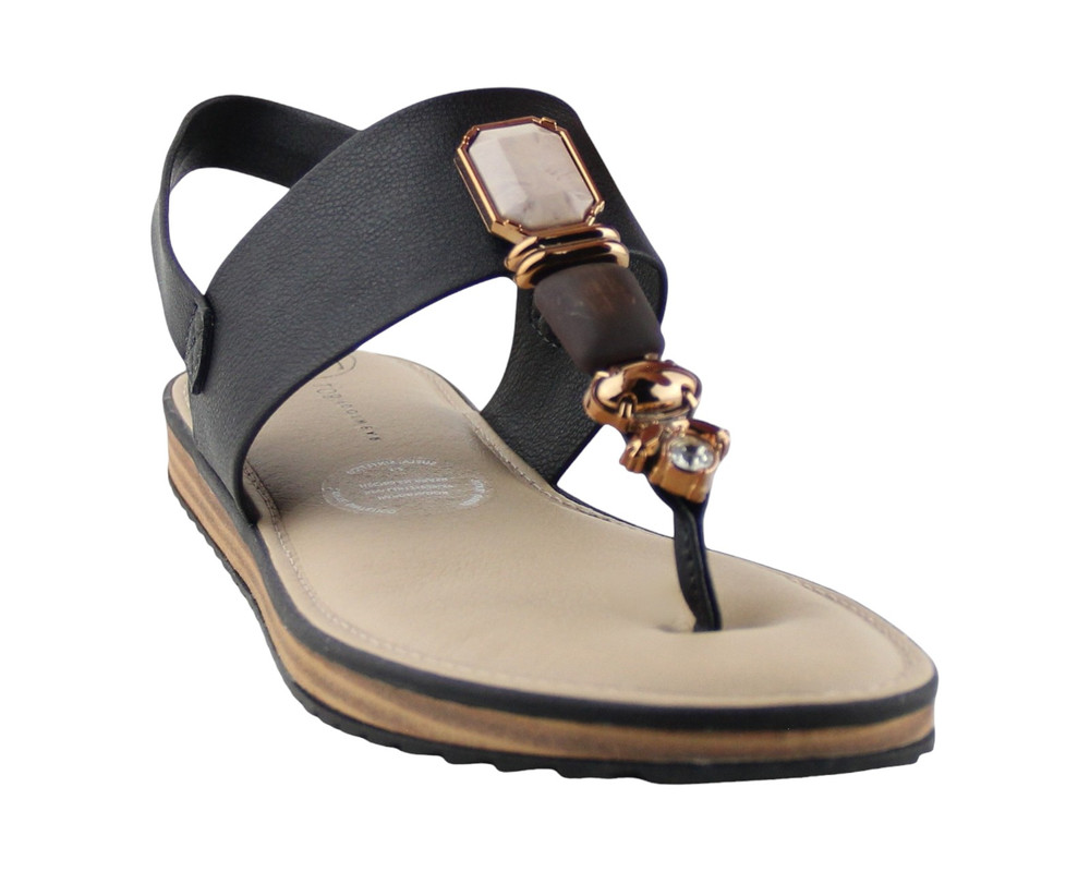 Foto 2 pulgar | Sandalia Para Mujer Lob Footwear Napa Floather Negro 86804726