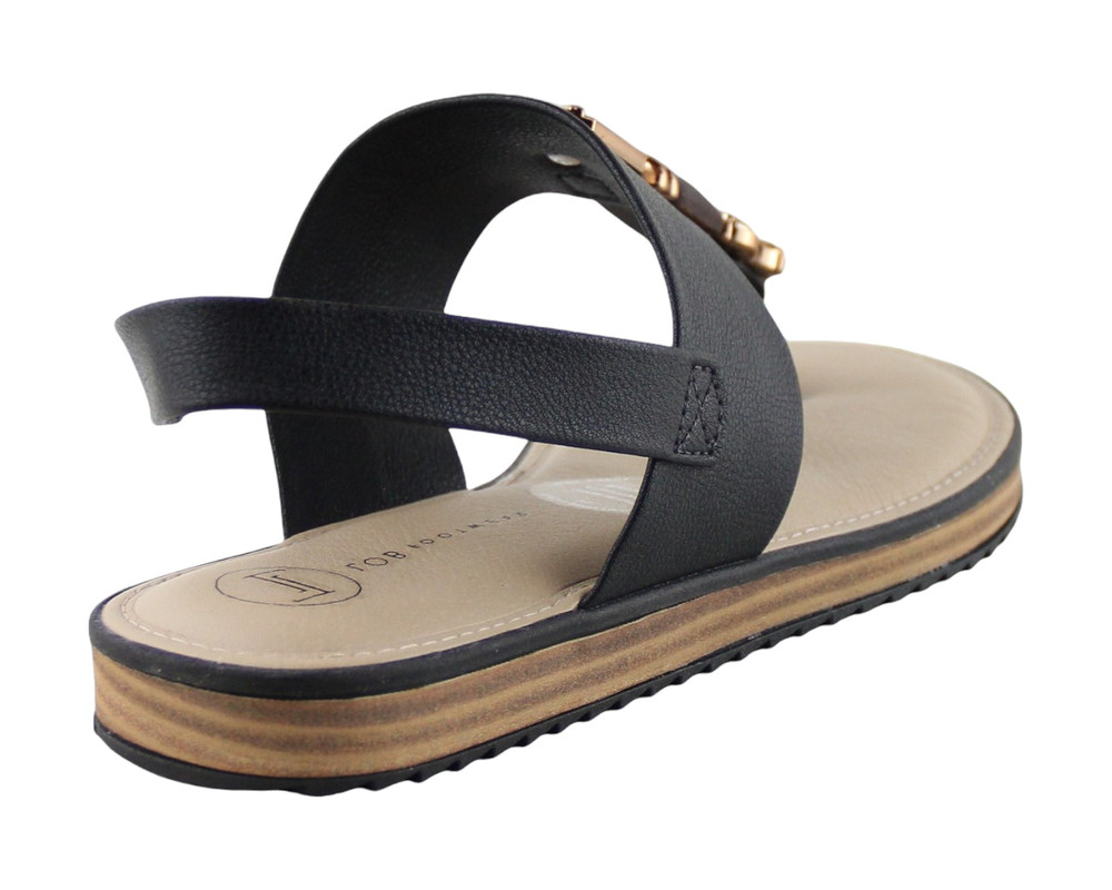 Foto 4 pulgar | Sandalia Para Mujer Lob Footwear Napa Floather Negro 86804726