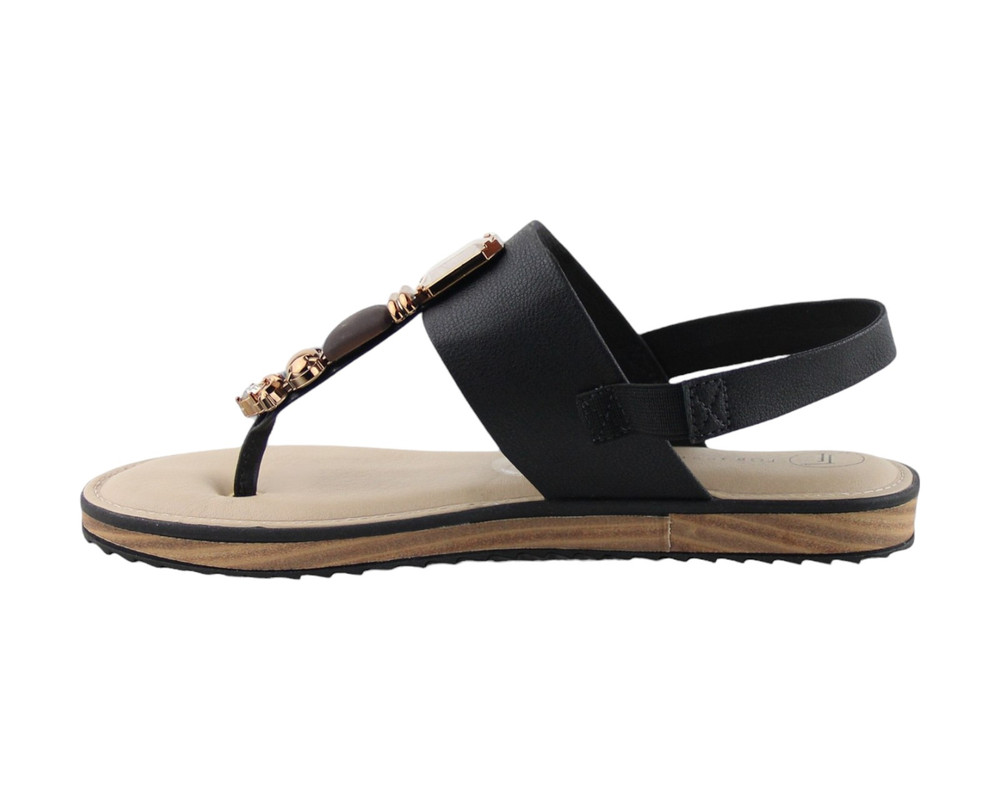 Foto 6 pulgar | Sandalia Para Mujer Lob Footwear Napa Floather Negro 86804726