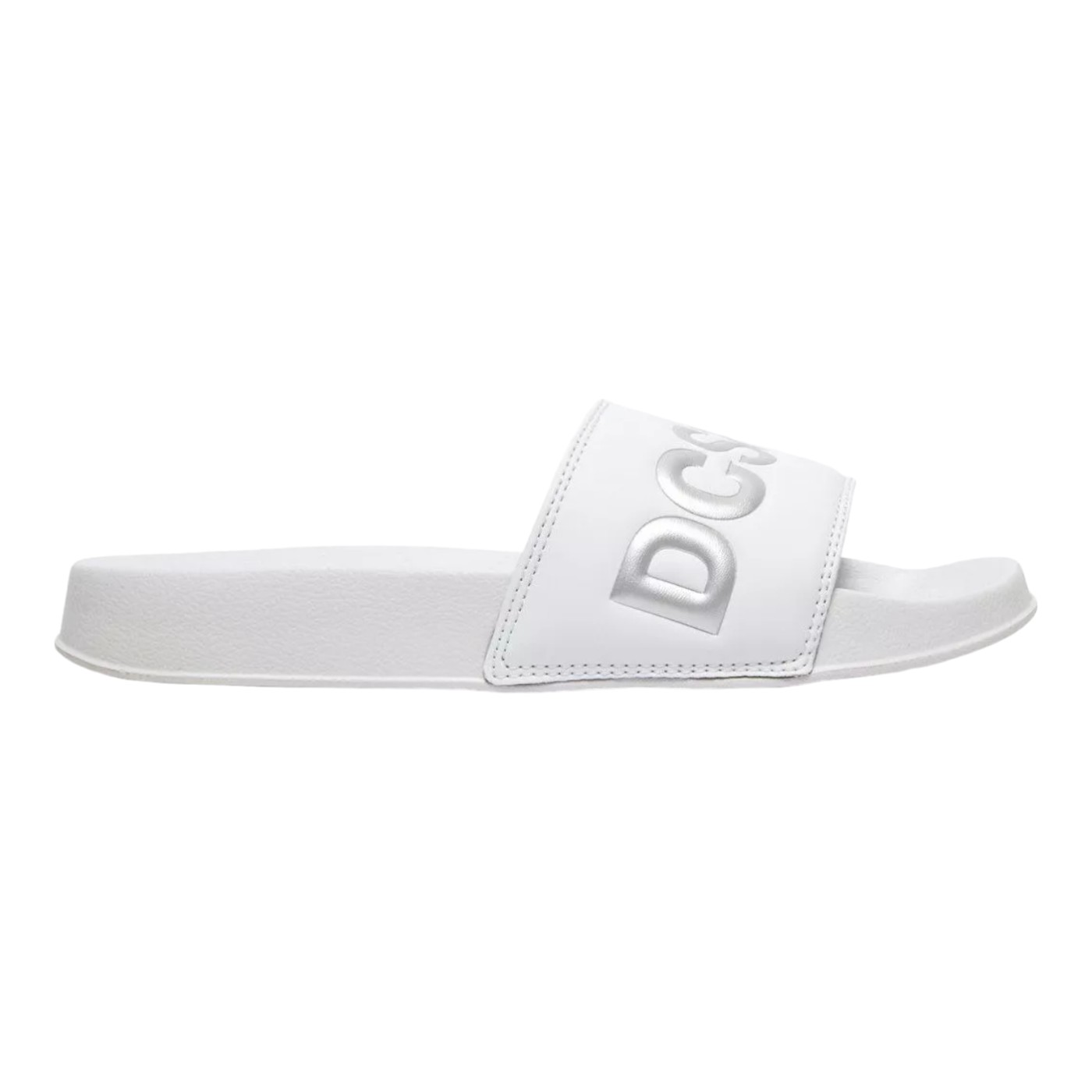 Foto 2 pulgar | Sandalias Dc Shoes Slide Color Blanco Mujer Modelo Adjl100036ws4