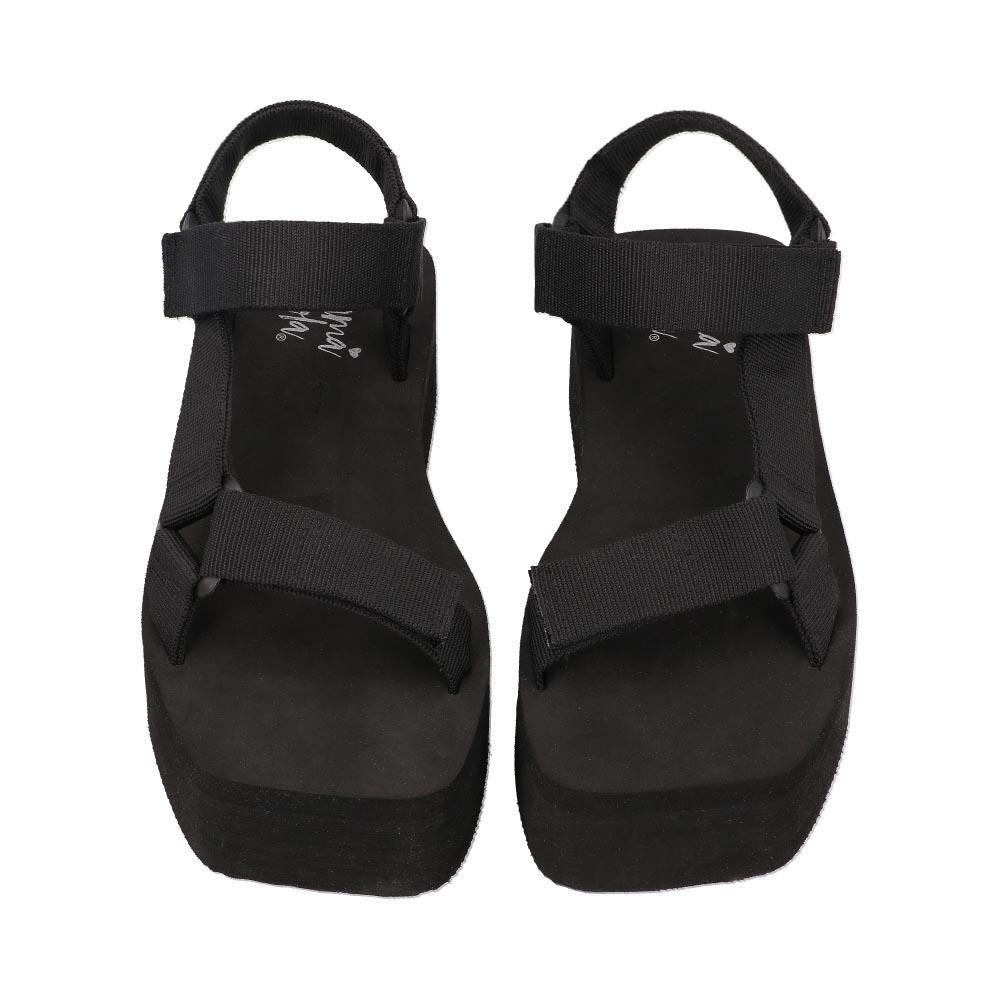 Foto 7 pulgar | Sandalia Mujer Huarache Mama Lola Casual Plataforma Negro