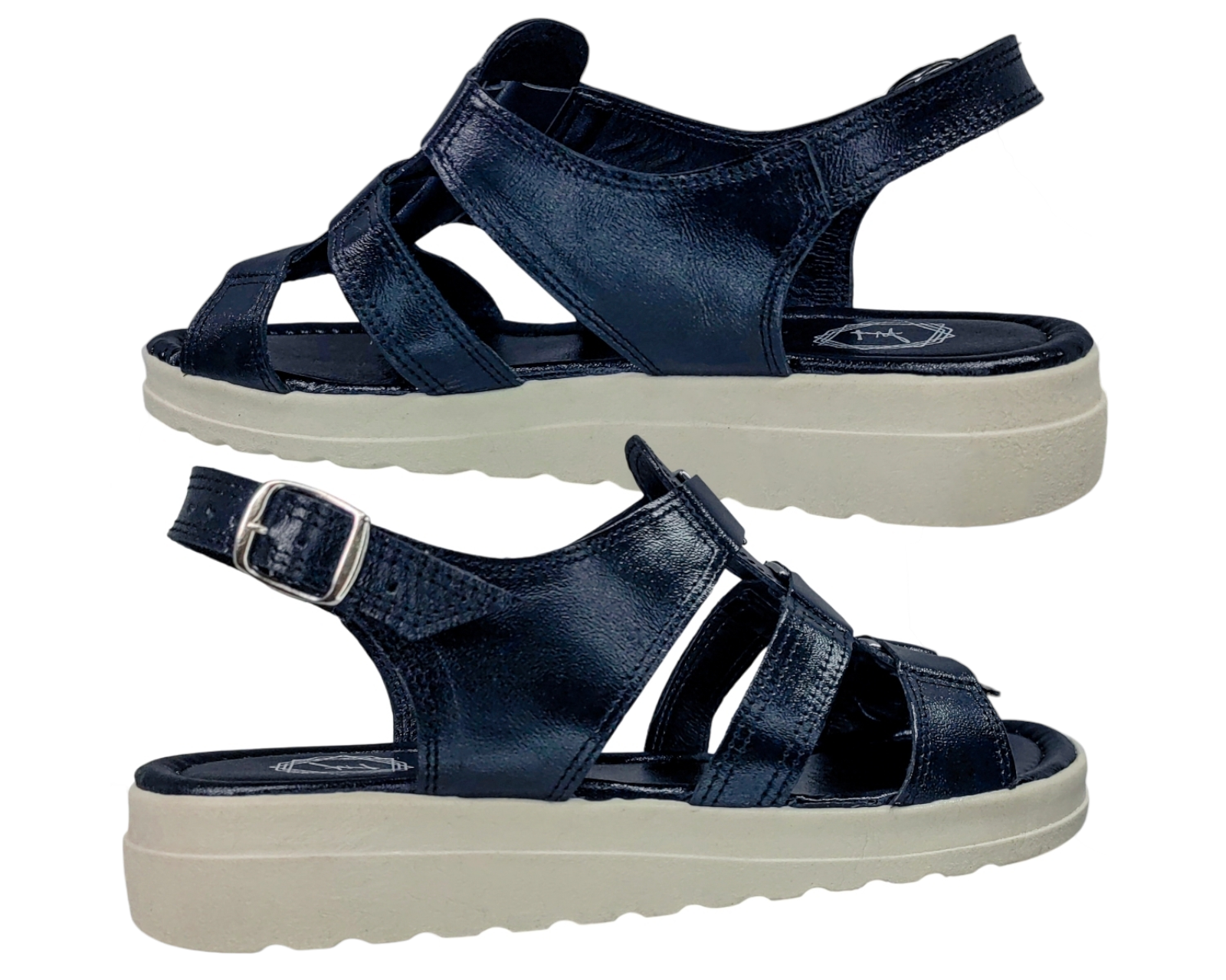 Foto 5 pulgar | Sandalias Casuales Piel Vacuno de Broche Versátil para Mujer