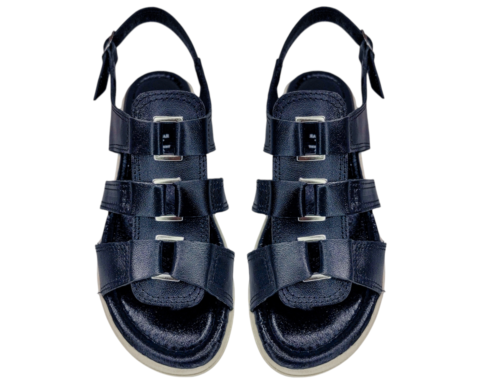 Foto 7 pulgar | Sandalias Casuales Piel Vacuno de Broche Versátil para Mujer