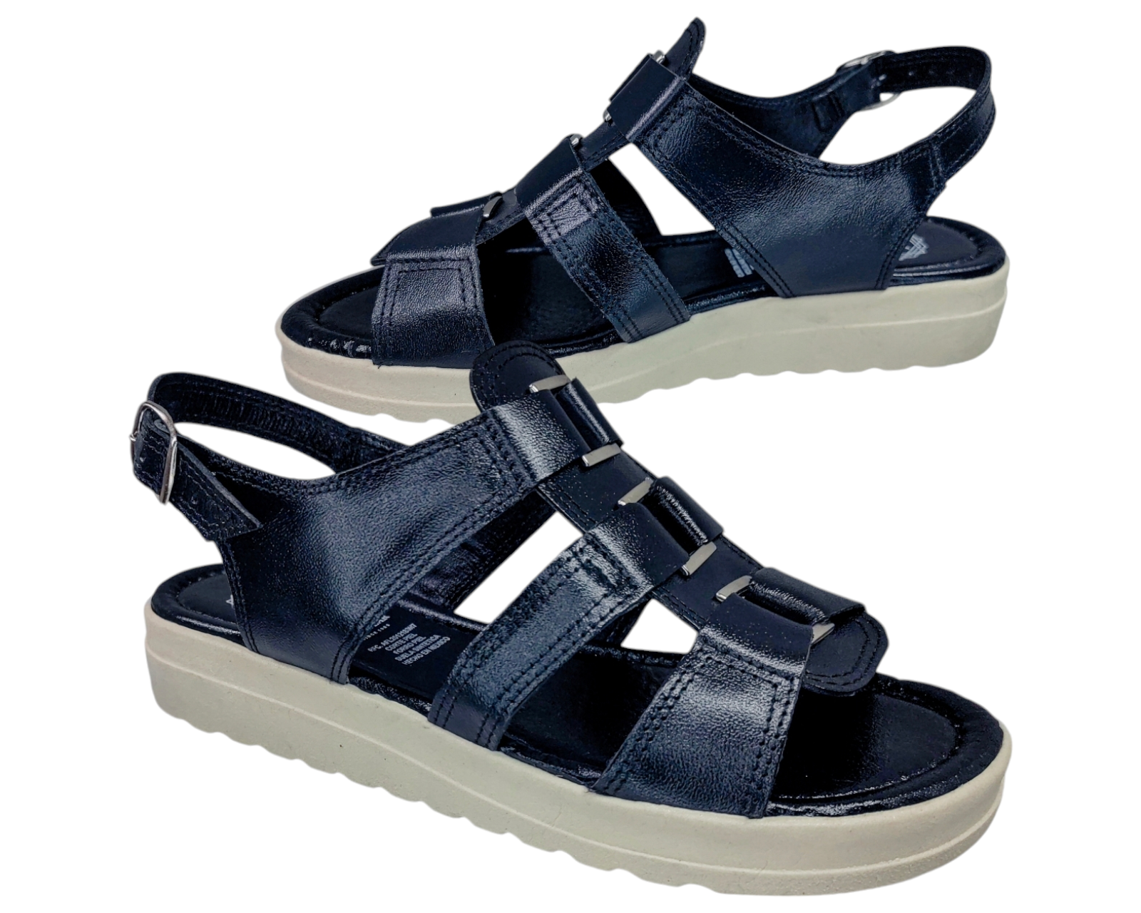 Foto 9 pulgar | Sandalias Casuales Piel Vacuno de Broche Versátil para Mujer