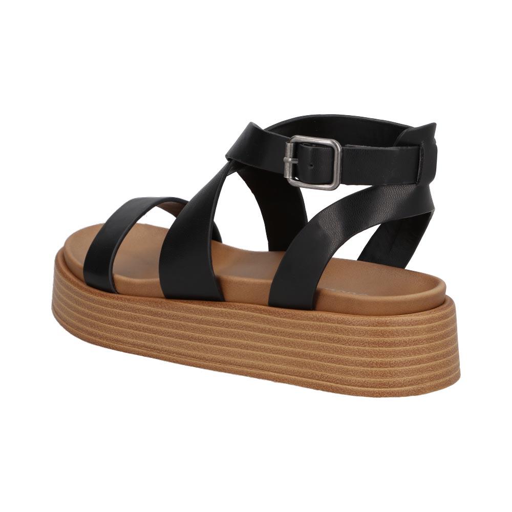Foto 4 | Sandalia Mujer Vosse Casual Plataforma Dama Negro