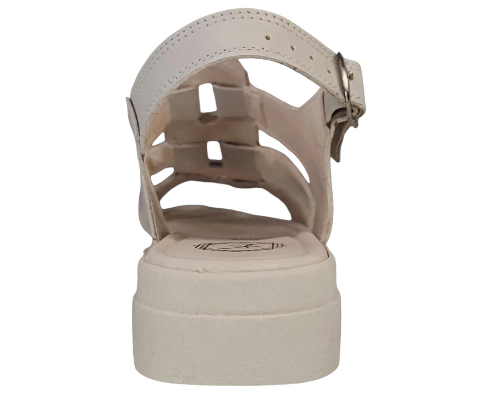 Foto 8 pulgar | Sandalias Casuales Enco Footwear Beige Piel Vacuno de Broche Versátil para Mujer
