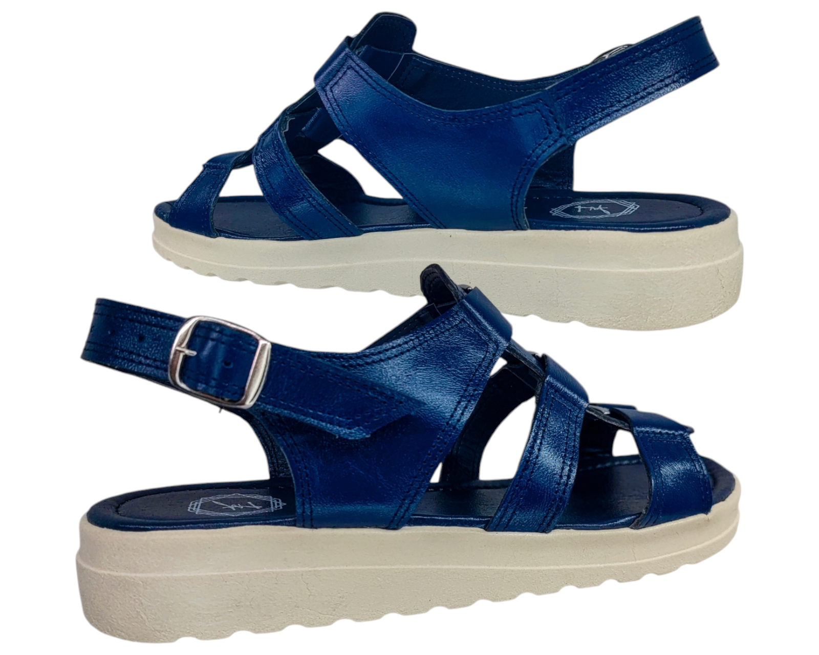 Foto 9 pulgar | Sandalias Casuales Piel Vacuno de Broche Versátil para Mujer