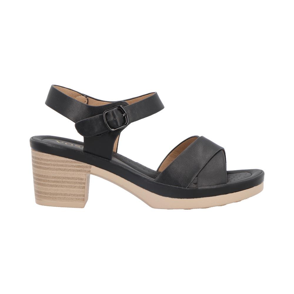 Sandalia Mujer Vosse Vestir Tacon Negro