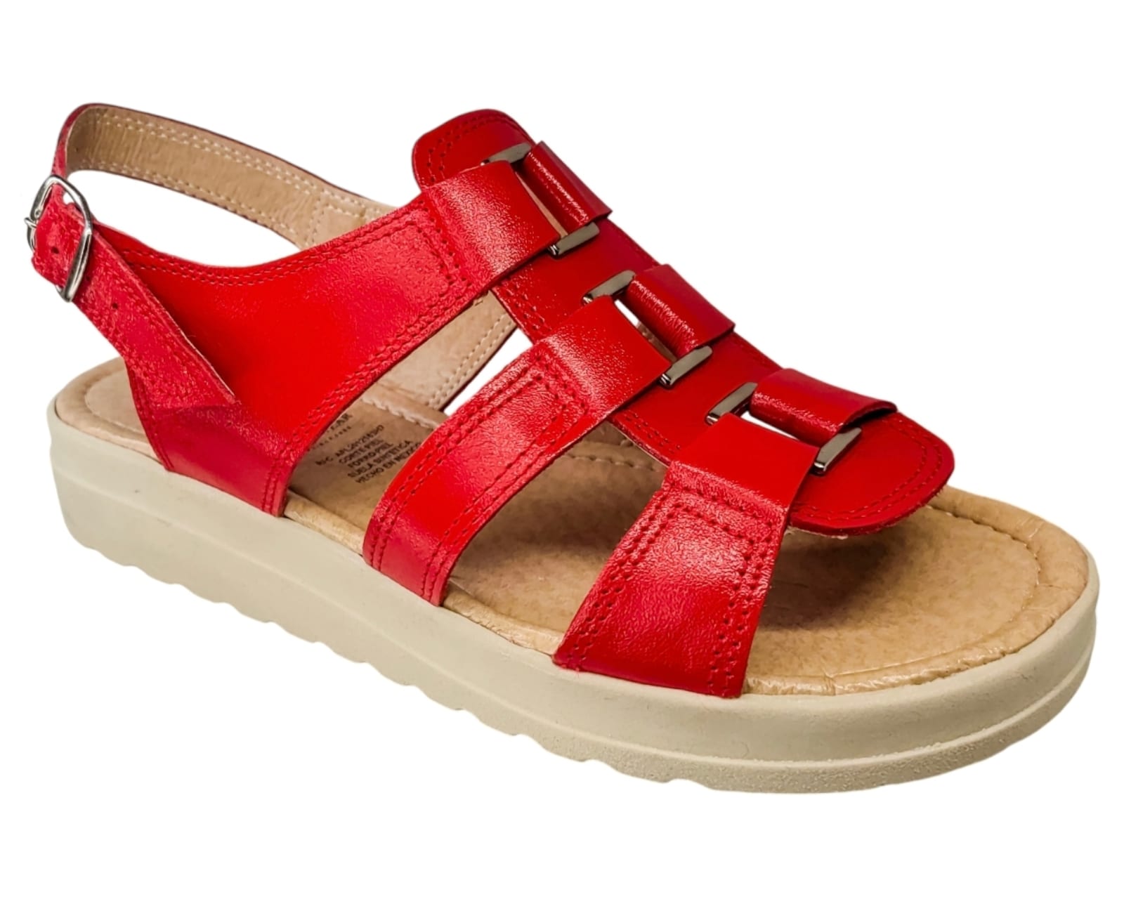 Sandalias Mujer Casuales Piel Vacuno De Broche Versatil $649