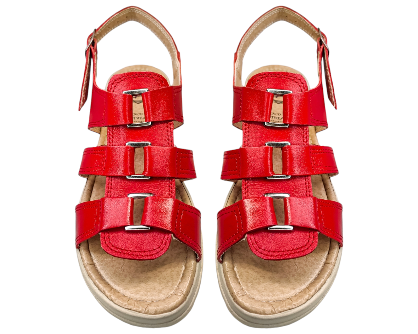 Foto 5 pulgar | Sandalias Mujer Casuales Piel Vacuno De Broche Versatil