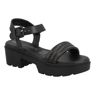 Foto 1 | Sandalia Real Jungle Mujer Casual Resistente Verano Calor Primavera Negro