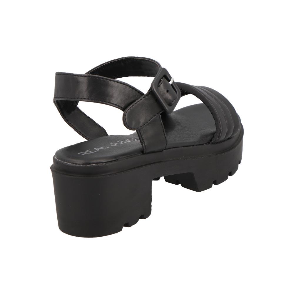 Foto 3 pulgar | Sandalia Real Jungle Mujer Casual Resistente Verano Calor Primavera Negro