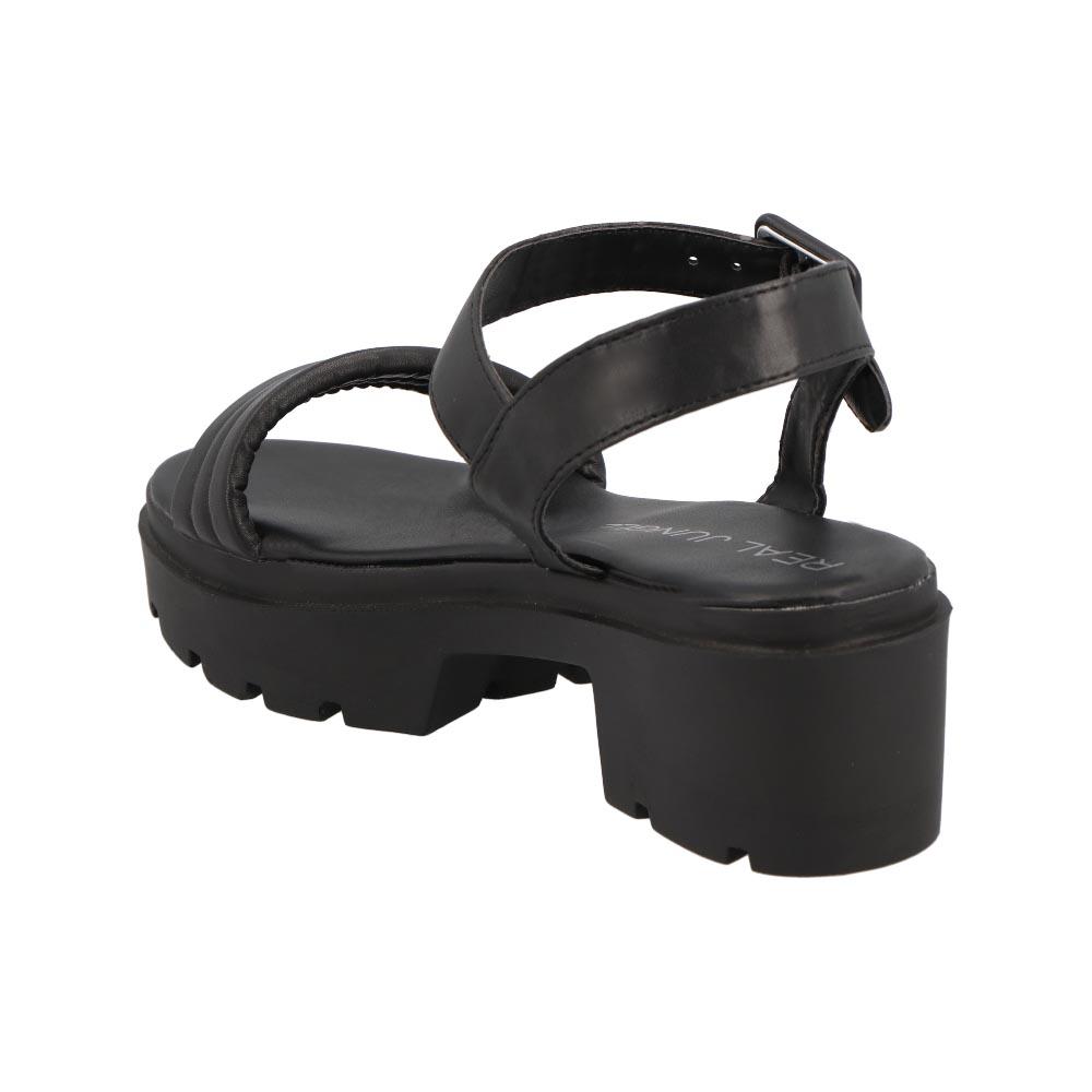 Foto 4 pulgar | Sandalia Real Jungle Mujer Casual Resistente Verano Calor Primavera Negro