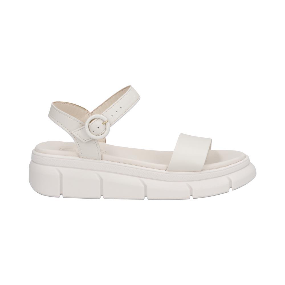 Sandalia Mujer Moleca Plataforma Ajustable Blanco