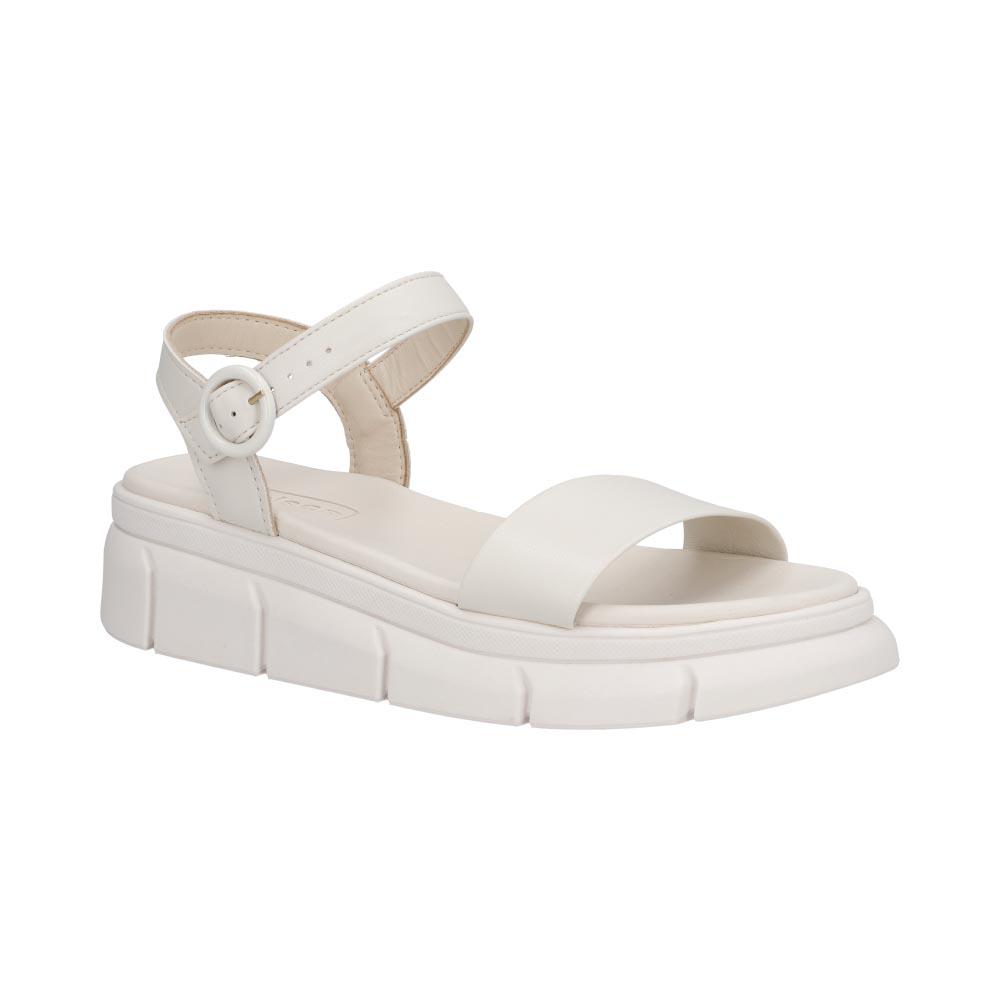 Foto 2 | Sandalia Mujer Moleca Plataforma Ajustable Blanco