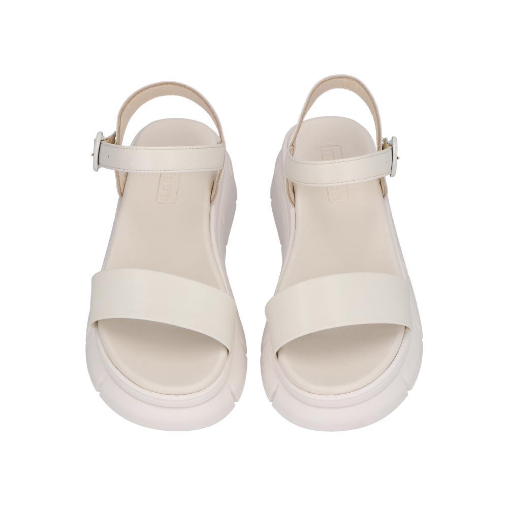 Foto 7 pulgar | Sandalia Mujer Moleca Plataforma Ajustable Blanco
