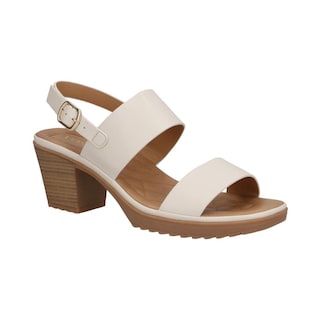Foto 2 | Sandalia Mujer Vosse Tacon Casual Comoda Beige