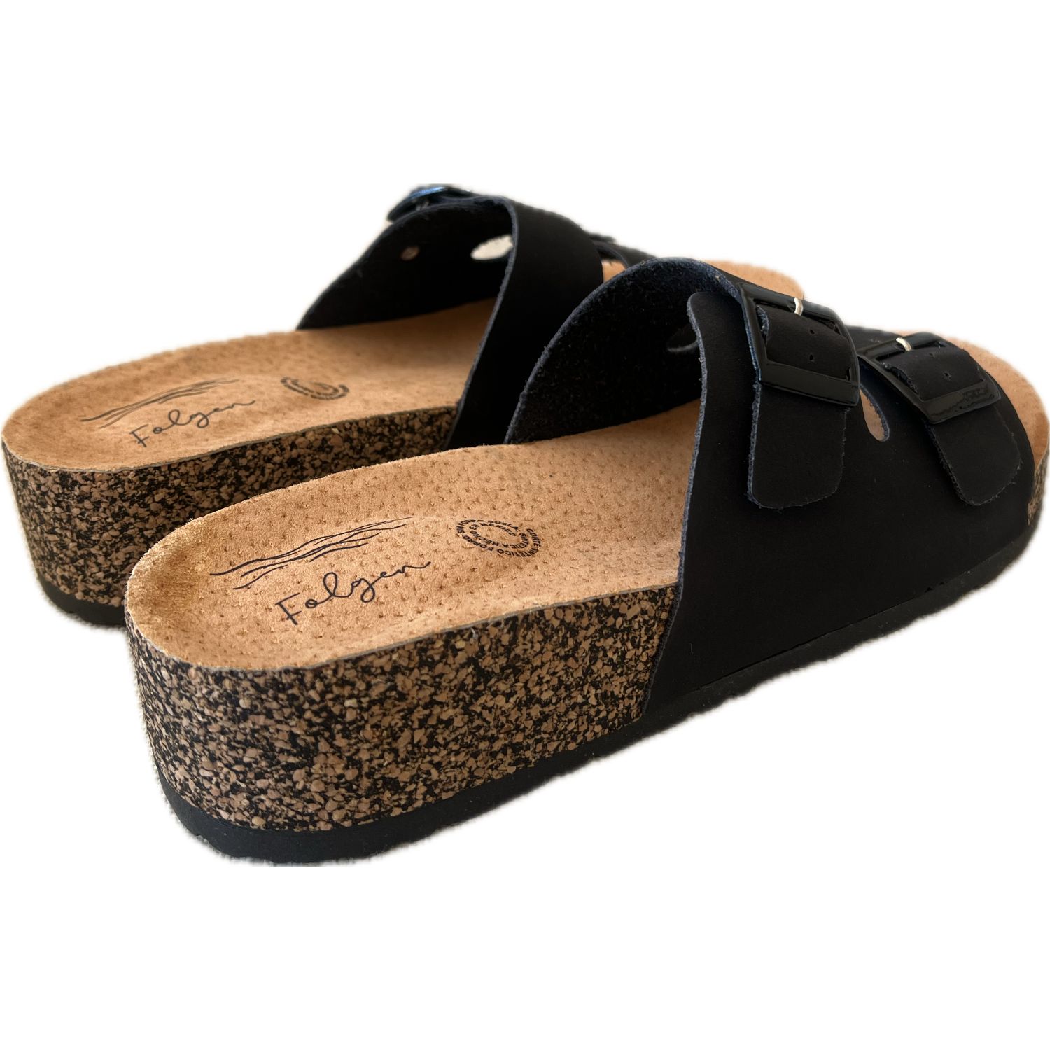 Foto 3 pulgar | Sandalias Folgen Negras con Hebillas Ajustables y Suela Antideslizante Confort y Estilo para Cada Paso para Mujer