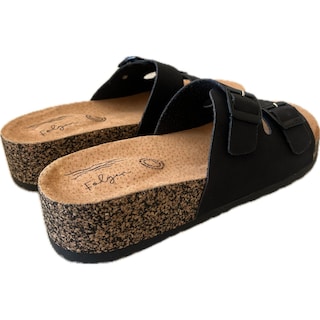 Foto 2 | Sandalias Folgen Negras con Hebillas Ajustables y Suela Antideslizante Confort y Estilo para Cada Paso para Mujer