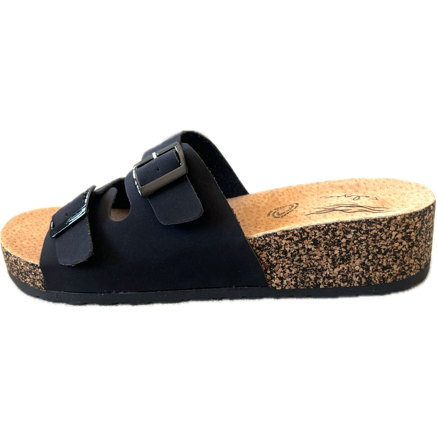 Foto 4 pulgar | Sandalias Folgen Negras con Hebillas Ajustables y Suela Antideslizante Confort y Estilo para Cada Paso para Mujer