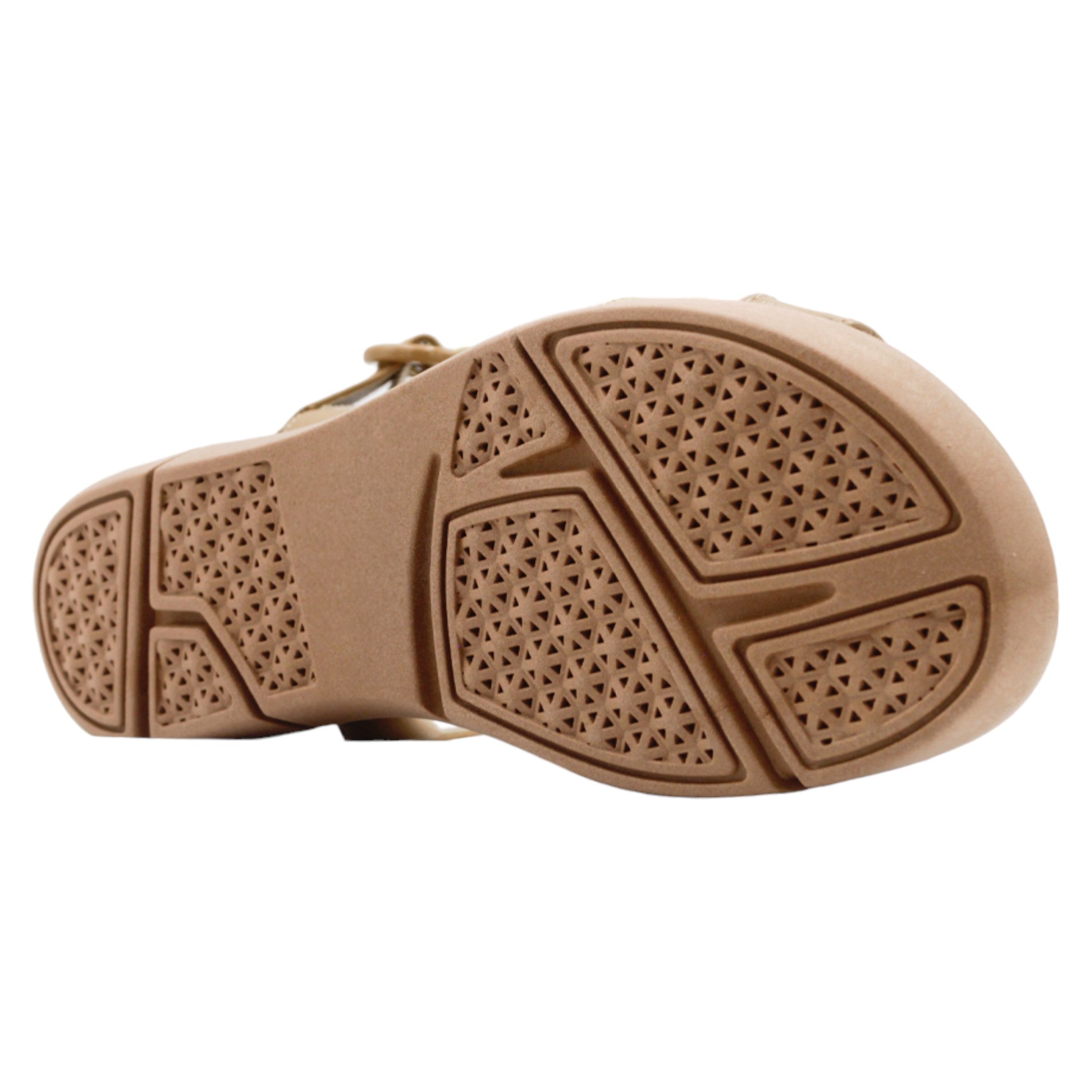 Foto 4 pulgar | Sandalias De Piso Exterior Piel Vegana Color Café Para Mujer De Rbcollection