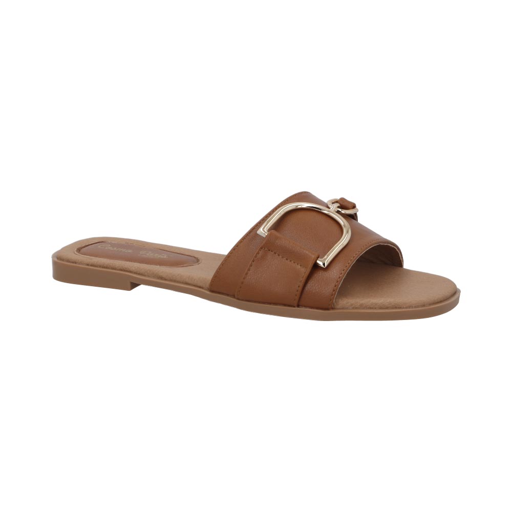 Foto 2 pulgar | Sandalia De Piso Cosmo Paris 1013 Color Camel Huaraches Mujer 23 Al 26
