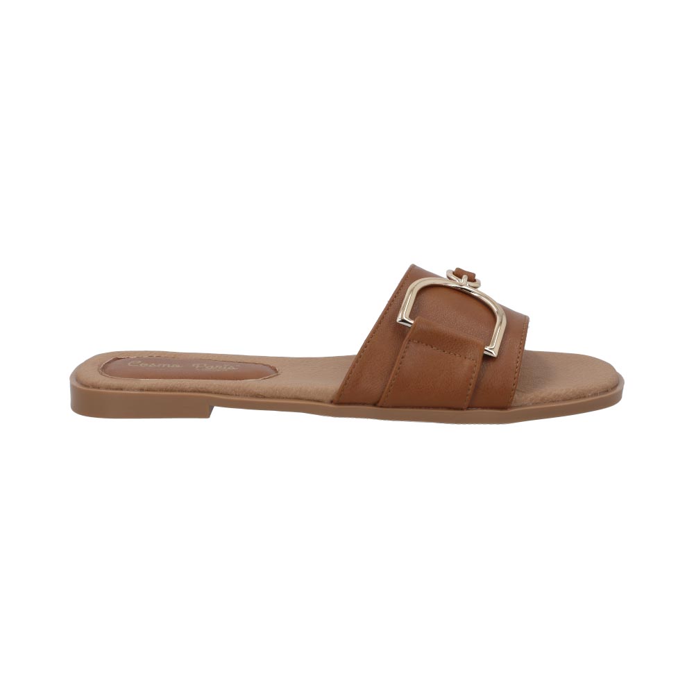 Foto 3 pulgar | Sandalia De Piso Cosmo Paris 1013 Color Camel Huaraches Mujer 23 Al 26