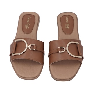 Foto 6 | Sandalia De Piso Cosmo Paris 1013 Color Camel Huaraches Mujer 23 Al 26