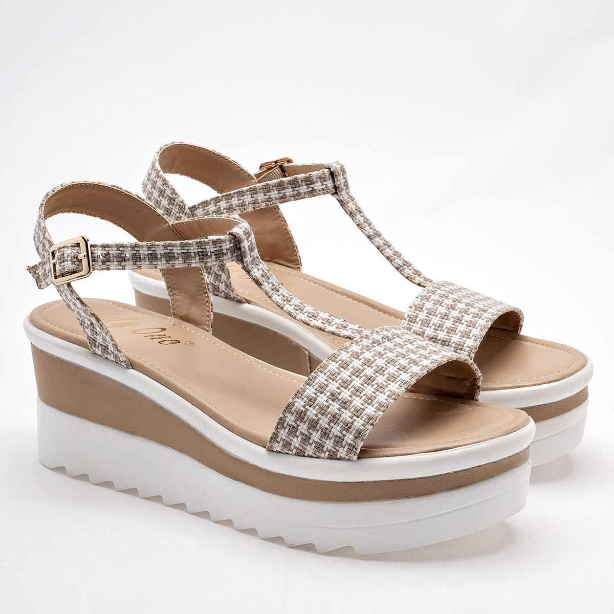 Foto 2 | Lady One Sandalia Para Mujer Blanco Beige