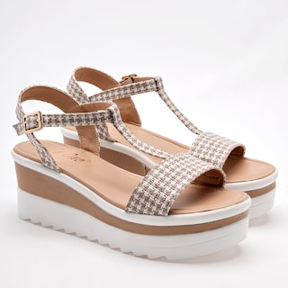 Foto 2 | Sandalia Lady One Beige para Mujer
