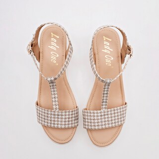 Foto 3 | Sandalia Lady One Beige para Mujer