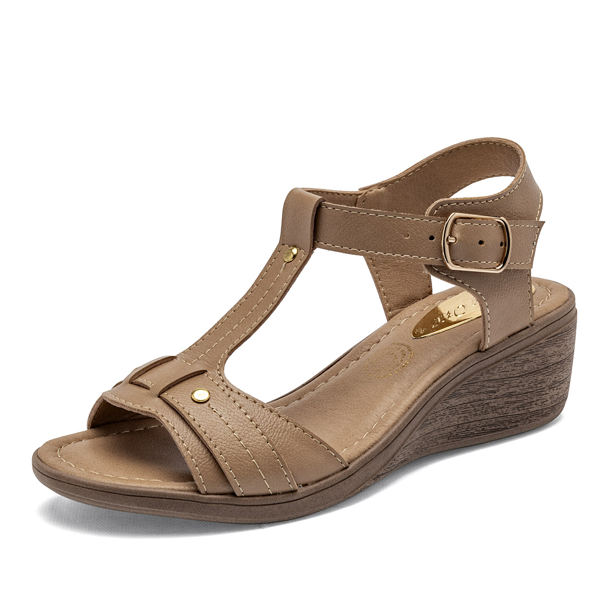 Foto 2 pulgar | Lady One Sandalia Para Mujer Beige