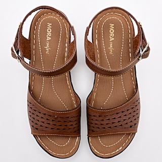 Foto 3 | Sandalia Mora Confort Camel para Mujer