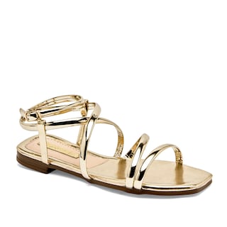 Foto 1 | Sandalias Moramora Doradas para Mujer