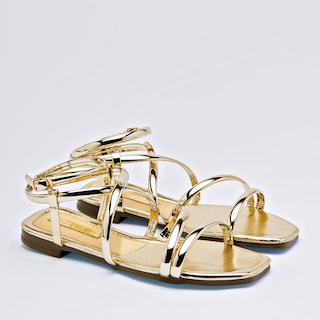 Foto 2 | Sandalias Moramora Doradas para Mujer