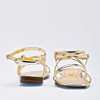 Foto 3 | Sandalias Moramora Doradas para Mujer