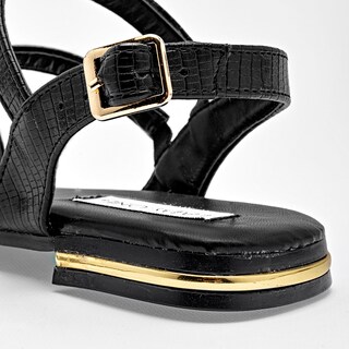 Foto 4 | Sandalia Lady One Negra para Mujer