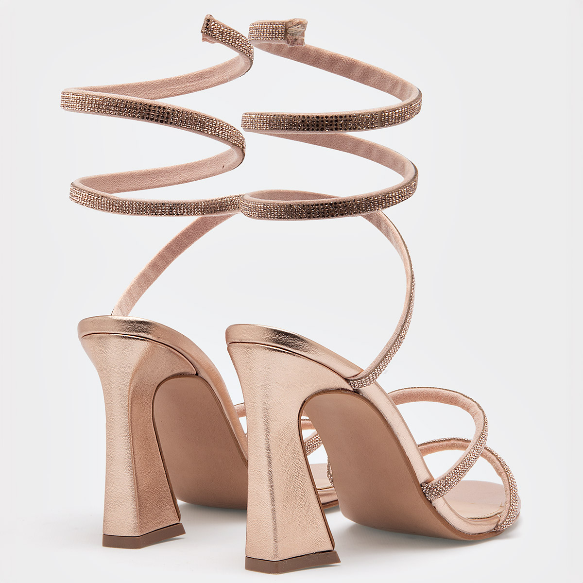 Foto 2 | Sandalias Clasben Doradas Casuales para Mujer