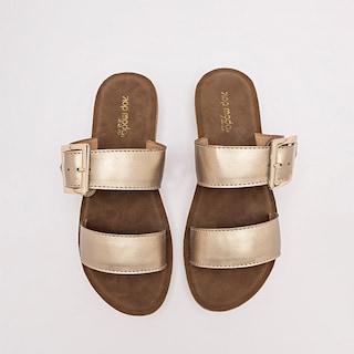 Foto 3 | Top Moda Sandalia Para Mujer Dorado