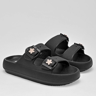 Foto 2 | Sandalias Evalight Negras para Mujer