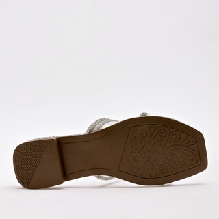 Foto 4 | Sandalias Moramora Plateadas para Mujer