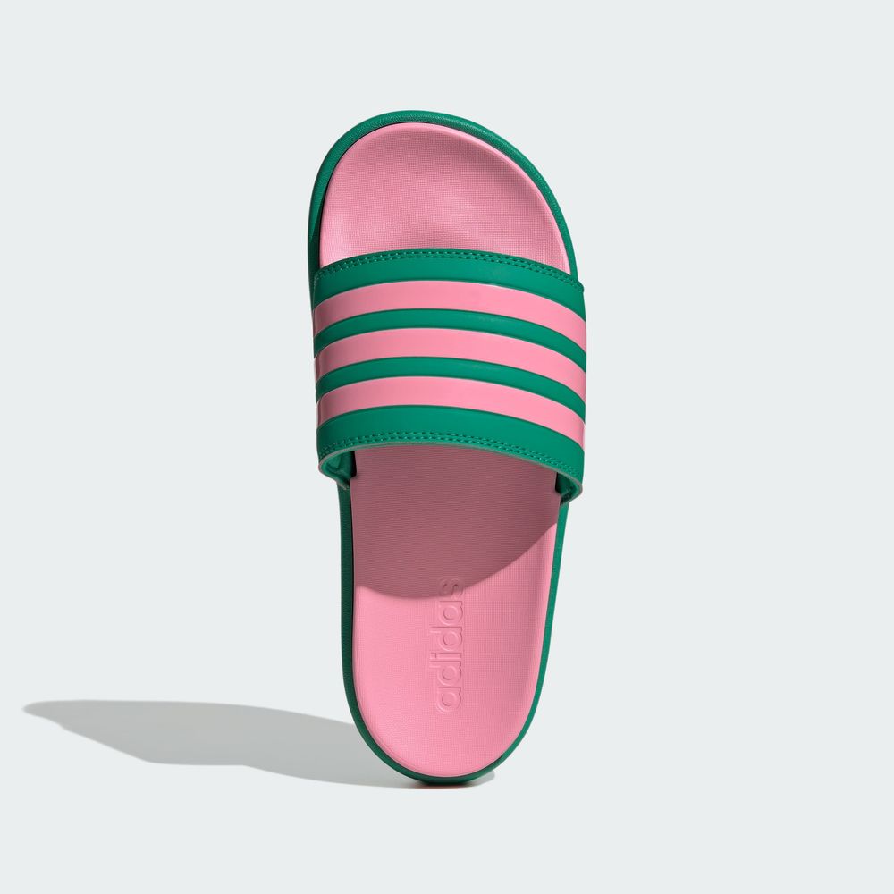 Foto 5 pulgar | Sandalias Adilette Con Plataforma Adidas Verde Mujer