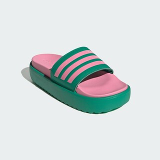Foto 6 | Sandalias Adilette Con Plataforma Adidas Verde Mujer
