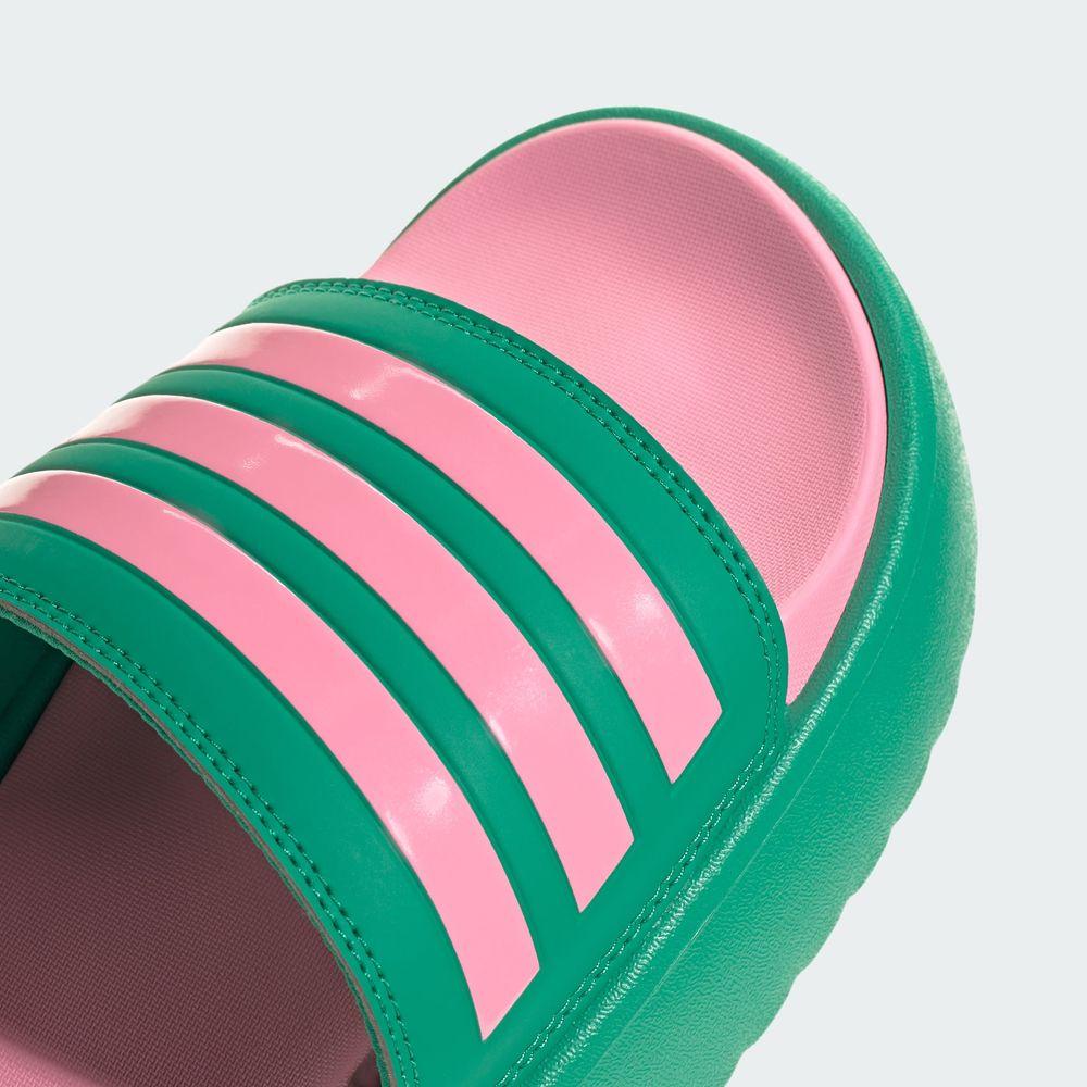 Foto 9 pulgar | Sandalias Adilette Con Plataforma Adidas Verde Mujer